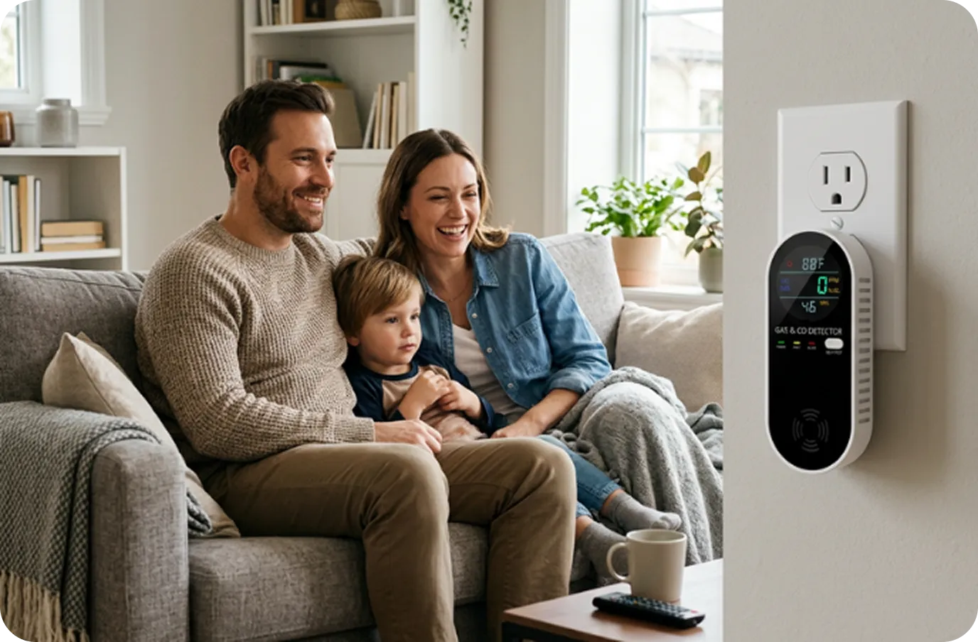 Vital Carbon Detector protecting a family at home